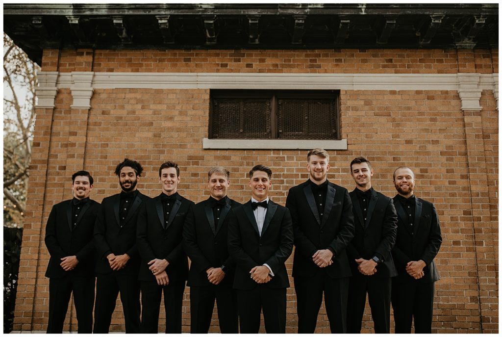 groomsmen group portraits