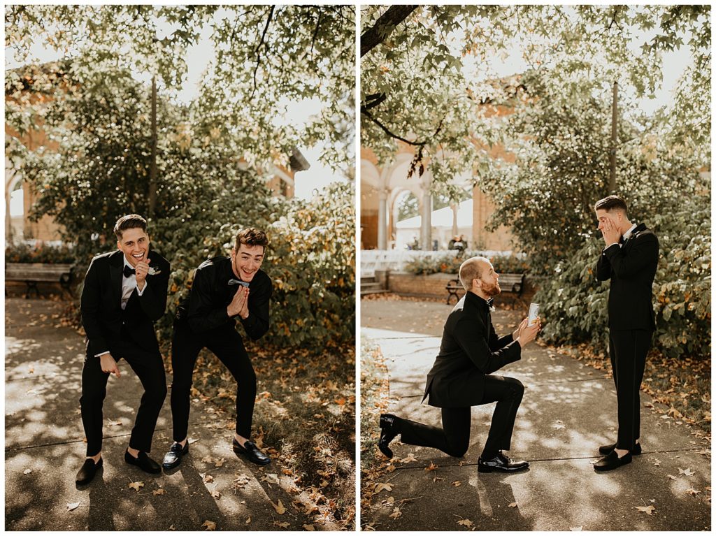 groomsmen group portraits