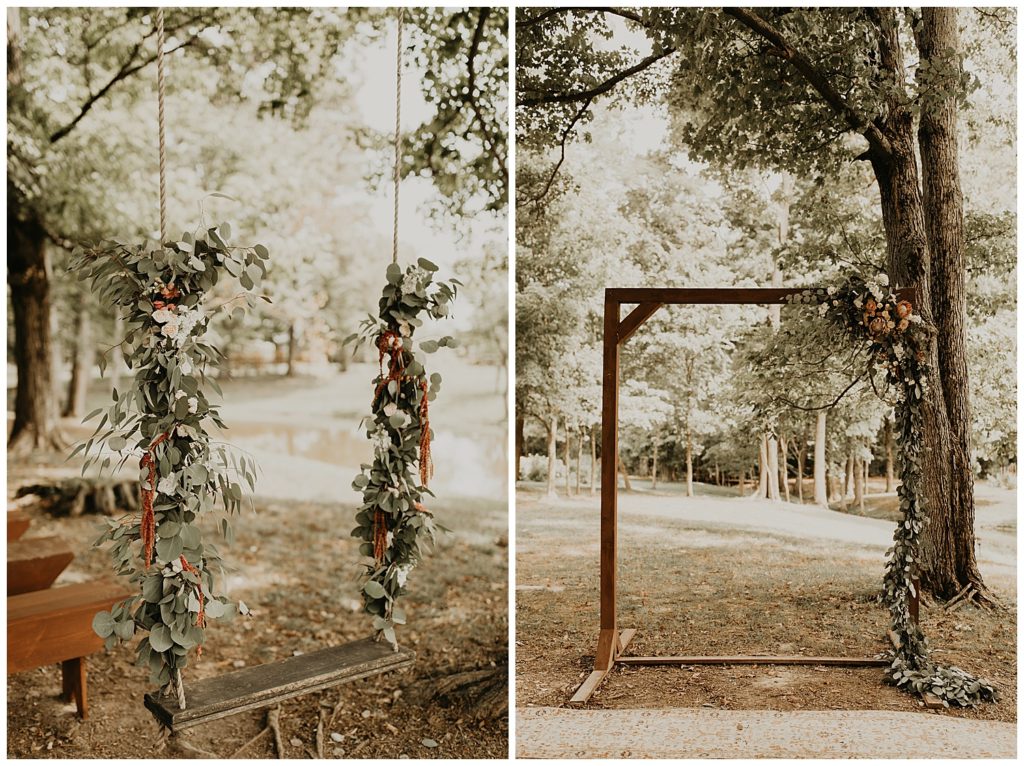 wedding ceremony at the marmalade lily in loveland ohio