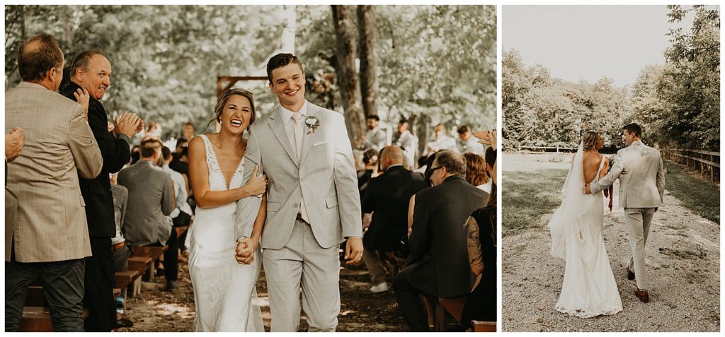 wedding ceremony at the marmalade lily in loveland ohio